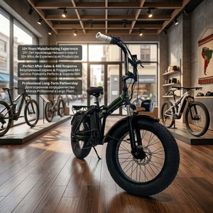 Bicicleta Eléctrica Plegable de Montaña de Alta Potencia 1000W, Neumático Grueso de 20 Pulgadas, 40V 20Ah, Cuadro de Acero de Alto Carbono, Bicicleta Eléctrica Plegable - Product Image 3