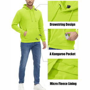 High Quality Cotton made Oversize Hoodies <b>Thick</b> <b>Fleece</b> Drop Shoulder Plain Blank Custom Men's Hoodies for Online Sale - Product Image 3