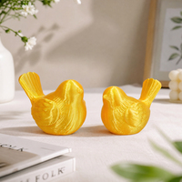 Sculpture d'oiseau abstraite imprimée en 3D, décoration géométrique moderne pour table, étagère de bureau, centre de table pour la maison ou le bureau, accent décoratif
