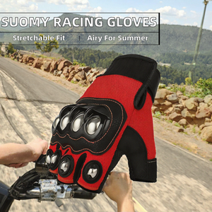 Gants de moto SUOMY unisexes, compatibles écran tactile, décontractés, respirants, pour l'été, motocross, course, extensibles, polyester, nylon - Product Image 1