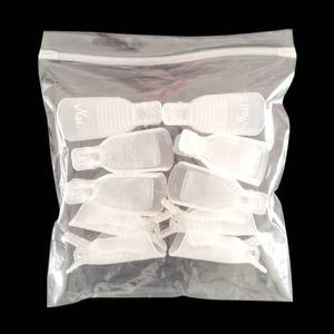 <span class=keywords><strong>Pince</strong></span> à ongles en plastique pour enlever le <span class=keywords><strong>vernis</strong></span>, dissolvant <span class=keywords><strong>de</strong></span> <span class=keywords><strong>vernis</strong></span> UV, outil <span class=keywords><strong>de</strong></span> manucure, 2x5cm, 10 pièces/sac - Product Image 4