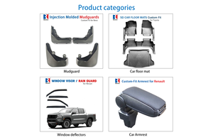 แผ่นบังลมรถยนต์สำหรับ ISUZU D-MAX 2021+ คาร์บอนไฟเบอร์ กันแดด กันฝน  แผ่นบังแดดหน้าต่างรถยนต์แบบฉีดขึ้นรูป - Product Image 5
