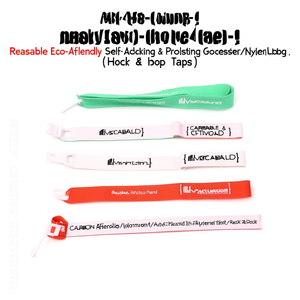 Reusable Eco-Friendly Self-Adhesive Heat Resistant Self-Locking Polyester/Nylon Cable Tie - Product Image 1