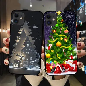 Christmas Design Phone Case for iPhone15 14 13 12 11 Pro Max Holiday Fashion Christmas Tree Santa Claus and More Patterns