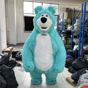 Blu chiaro Unisex gonfiabile <span class=keywords><strong>Masha</strong></span> <span class=keywords><strong>orso</strong></span> animale mascotte Costume peluche Anime per adulti Cosplay eventi di carnevale - Product Image 1