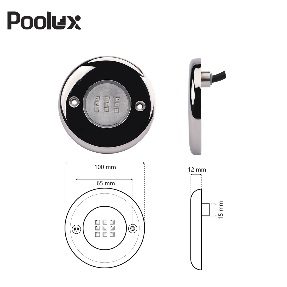 The Ultimate Slim Pool Light 316SS Wireless White RGB DC12V IP68 Resin-Filled Bestseller Durable Pool Upgrades