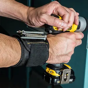 Công cụ Vòng đeo tay với 10 nam châm mạnh mẽ để giữ ốc vít móng tay và khoan bits từ dây đeo cổ tay cho ốc vít