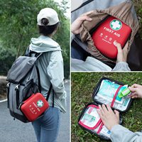 Boîte rigide personnalisée OEM ODM CE et kit de premiers soins rouge léger pour kit d'aide médicale d'urgence de voyage