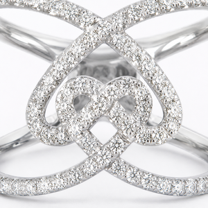 Bague géométrique 3D en forme de cœur pour femme, bijou tendance pour l'index - Product Image 5