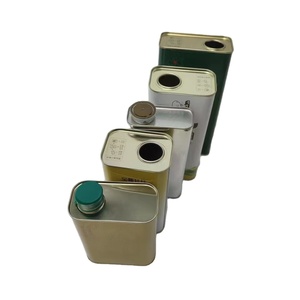 Dầu ô liu kim loại tin có thể container bán buôn trong vòng và loại vuông để lựa chọn - Product Image 1