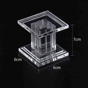 Ensemble de 3 pièces Collier de table Pilier Romain Bijoux Présentoir Anime Block Sculpture Acrylic Riser Display Set - Product Image 4