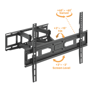 Vente en gros économie <span class=keywords><strong>bras</strong></span> articulés réglable pivotant inclinaison plein mouvement <span class=keywords><strong>TV</strong></span> cintre <span class=keywords><strong>support</strong></span> <span class=keywords><strong>mural</strong></span> pour 37-80 pouces | LPA78-466 - Product Image 1