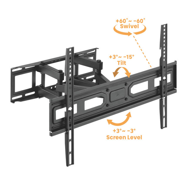 Wholesale Economy Articulating Arms Adjustable Swivel Tilt Full Motion TV Hanger Wall Bracket Mount for 37-80 Inch | LPA78-466