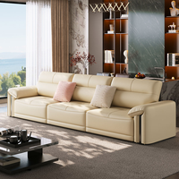 Canapé inclinable électrique en cuir trois places, multifonctionnel, avec porte-gobelets extensible, pour salon et appartement – Vente en gros