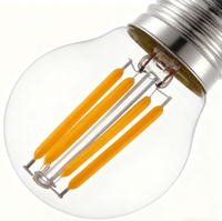 Ampoule à filament LED en verre de haute qualité, durable, prix de gros du fournisseur chinois, dimmable, économie d'énergie, usage bureautique