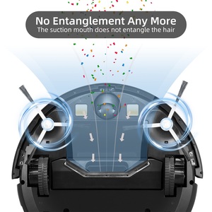 Aspiradora Inteligente Inalámbrica Recargable, Robot Aspiradora con Función de Fregado en Seco y Húmedo, Motor sin Escobillas que Proporciona una Potente Succión - Product Image 5