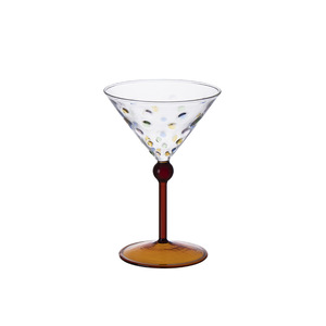 Verre à pied à pois de couleur fraîche, élégant et charmant pour la maison, les fêtes, les cafés, idéal pour servir du vin rouge, <span class=keywords><strong>des</strong></span> cocktails et du champagne - Product Image 1