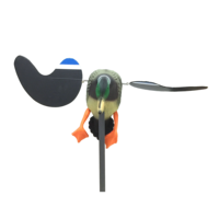Leurre de chasse électrique 3D pour sports de plein air, canard mallard en plastique avec ailes rotatives électriques