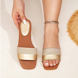 <b>Flip</b>-<b>Flop</b> Sandals Women Round Toe Plus Size Slippers Outer Order Wholesale Women's Drag Versatile Lightweight Non-slip Casual - Product Image 4