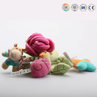 Jouets en peluche pour bébé, hochets de poignet doux et bon marché, conformes aux normes EN71 et ASTM