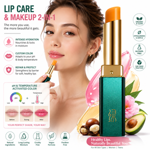ลิปบาล์มเปลี่ยนสี <span class=keywords><strong>WEIBO</strong></span> สูตรมิเนอรัล กันน้ำ ติดทนนาน ชุ่มชื้น พร้อมตอบสนองต่ออุณหภูมิ - Product Image 2