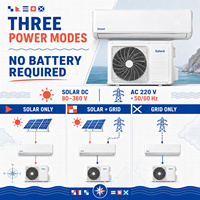 AC Tenaga Surya 9000 BTU Smart WIFI DC Inverter Wall Split Hybrid Solar Aircon Pendingin Pemanas Hemat Energi Rumah Tenang