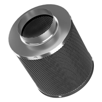 Kit de filtre à air combiné de filtre à charbon et de tuyau d'air de ventilateur de conduit en ligne de 4 pouces