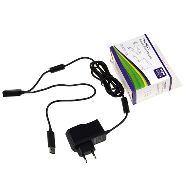With USB Charging Cable 100-240V EU EU Plug AC Adapter for Xbox 360 Kinect Sensor Power Supply