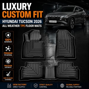 Alfombrillas de Coche 5D de TPE para Interiores, Alfombras para <span class=keywords><strong>Hyundai</strong></span> <span class=keywords><strong>Tucson</strong></span> 2022 2023 2024 2025 2026, Venta al Por Mayor de Fábrica SONSANG - Product Image 2