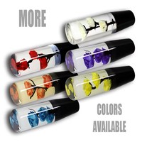 Tuas Persneling Mobil Modifikasi Transparan Motif Bunga Bawah Air 10-20cm, Gaya Fashion, Racing Gear Shifter Lever Stick