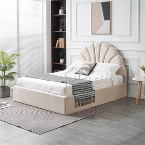 Modern European Luxury Tufted Gas Lift <strong>Underbed</strong> Storage Platform <strong>Bed</strong> with Metal Frame for Bedroom Furniture - Product Image 5