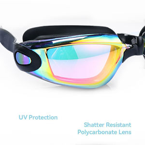 ישר נגד ערפל high definition גבוהה לשחות משקפי מגן עבור מבוגרים שאינם דולפים לשחות סיליקון עמיד למים השחיה סיליקון - Product Image 3