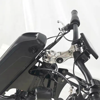Kit de conversion de fauteuil roulant électrique avec attache pour vélo à main de 20 pouces 1200W