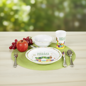 Juego de Vajilla Infantil, Plato, Taza, Tazón, Porcelana, Diseño Hello Friend, Comedor para Niños - Product Image 3