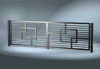 Sparxwizz Engineering - Puerta de Hierro Moderna, Impermeable, Fácil de Montar, de Alta Calidad, para Seguridad en Obras de Construcción, Hecha en India