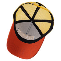 Gorra Trucker Deportiva Vintage Unisex de 5 Paneles con Costuras en Contraste Multicolor, Transpirable, para las Cuatro Estaciones