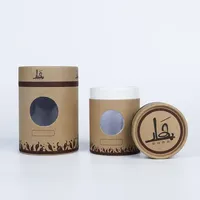 Tube en papier biodégradable, contenants cosmétiques vides, tube rond en carton pour l'emballage de crème pour le visage et de poudre