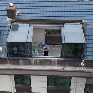 Clôture en aluminium personnalisée de véranda de jardin d'hiver de patio de véranda de véranda en aluminium escamotable de solariums maisons de verre - Product Image 3