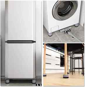 Patins anti-vibrations pour lave-linge, repose-pieds ronds, patins en caoutchouc antidérapants pour lave-linge - Product Image 5