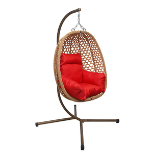 Haute Qualité Moderne Terrasse Rotin <span class=keywords><strong>Pliant</strong></span> Portable Oeuf Suspendu Chaise Stand Conception Personnalisée pour Extérieur Jardin Balcon pour Hôtels - Product Image 2