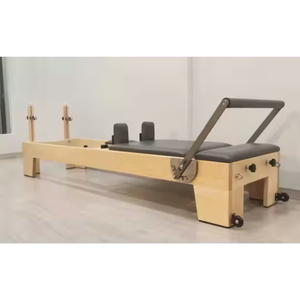 Cama Reformer de <span class=keywords><strong>Pilates</strong></span> <span class=keywords><strong>Stott</strong></span> Premium Personalizada, Máquina de Ejercicios con Diseño de Madera de Roble para Gimnasio en Casa, Fitness y Estudios de Musculación - Product Image 6