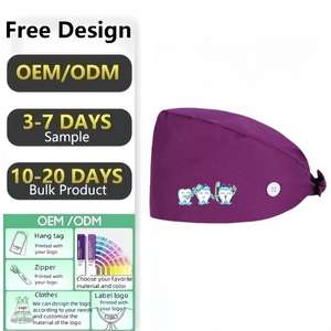 Gorros Médicos de Algodón Más Vendidos de HWN para Hombres y Mujeres - Adecuados para Esteticistas Dentales, Salas de Quimioterapia y Áreas de Atención - Product Image 1