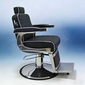 เก้าอี้ตัดผมแบบพับได้สไตล์เรโทร รุ่น Oil Head  เก้าอี้ร้านทำผมปรับเอนได้สำหรับโกนหนวดและทำผม - Product Image 6