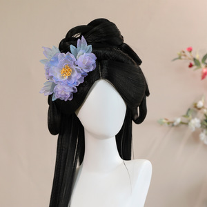 Pinza para el pelo de peonía de estilo antiguo original hecha a mano 2026, accesorio versátil para el cabello estilo Tang Hanfu, para maquillaje y peinado. - Product Image 2