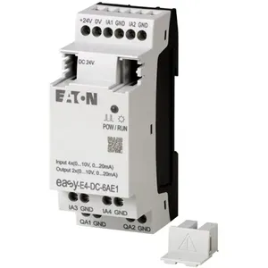 Analog inputs/outputs, 0 - 10 V / 0/4 - 20mA, 12 bit, 4AI2AO, configurable per channel, screw terminal EASY-E4-DC-6AE1
