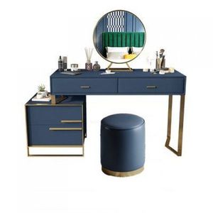 Meubles de chambre à coucher de luxe au Design nordique, ensemble de coiffeuse pour filles, Table de maquillage avec miroir Led, armoire de <span class=keywords><strong>commode</strong></span> - Product Image 1