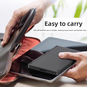 Ultra Slim Mini 2.4Ghz Wireless Gateron Keyboard <strong>USB</strong> 3.0 Numeric <strong>Keypad</strong> Spanish Travel Folding Design for Tablet Laptop New - Product Image 4