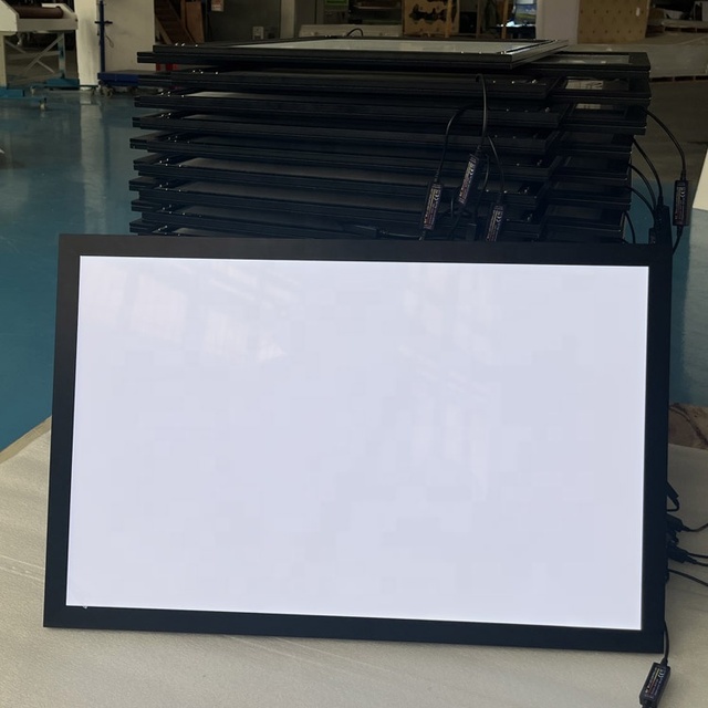 Aluminum A2 Size Ultra Slim LED Picture Frame with Click Mechanism for Advertising Light Box Display