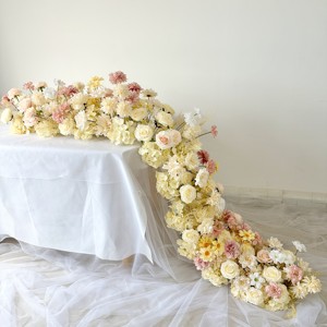 Centro de Mesa para Boda MY06, Rosas Champán, Arreglos Florales para Boda, Decoración, Bola de Flores, Camino de Mesa - Product Image 3