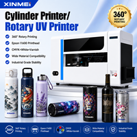 Impresora UV Cilíndrica Multifunción XINMEI, Máquina de Impresión Rotativa para Botellas y Vasos de Metal, Vidrio y Plástico, Impresora Rotativa UV